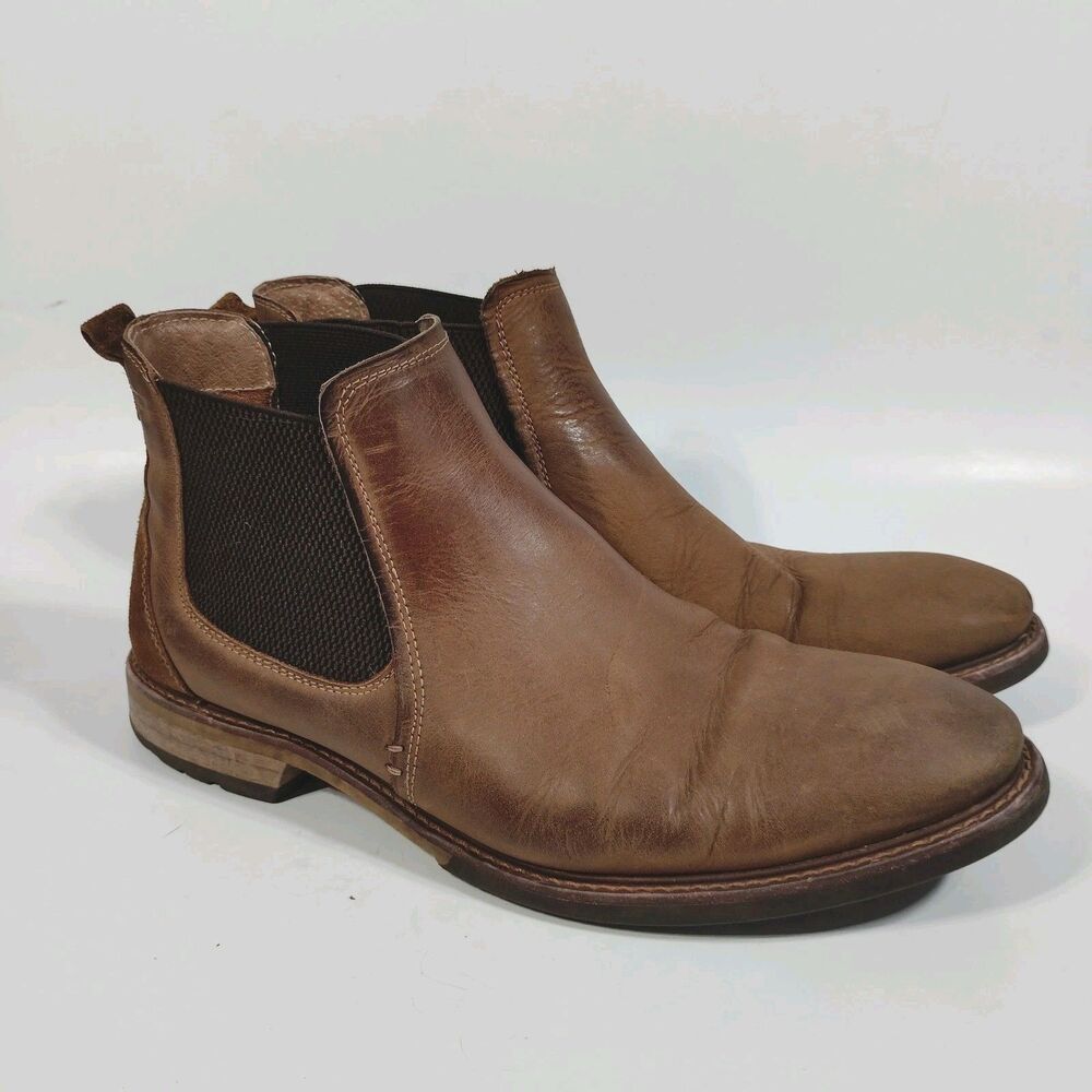 Florsheim Chalet Chelsea Boots Mens 10.5 Brown Urban Cowboy Rugged Preppy
